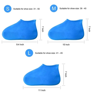 Waterproof Rain Shoe Covers Traveling Outdoor Portable Reusable Rubber Non-slip Rain Overshoes Unisex Shoes Accessories (3)