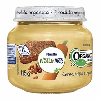 Papinha Orgânica Nestlé NaturNes Carne, Feijão e Legumes 115g