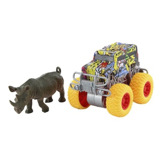 Carrinho C/ Rinoceronte Monster Truck Fricção - Bbr Toys