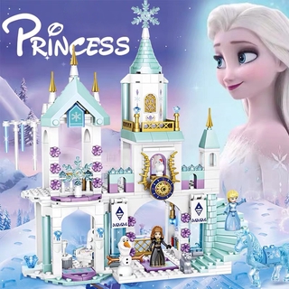 360pcs Princesa Lego girl compatible Amigos Brinquedos Dos Miúdos Para Meninas O Um E E 's Ice Playground Castelo Casa Criativo Conjunto De Blocos De (1)