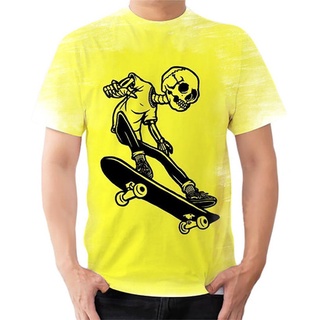 Camisa Camiseta Caveira Esqueleto Skatista Halloween