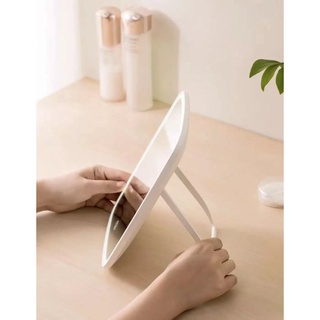 Espelho de led de mesa quadrado touch recarregável (5)