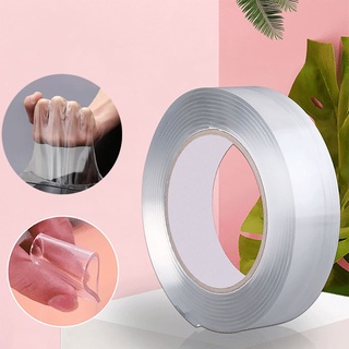 1M Magic Nano Tape Double Side Tracsless Transparent Tape Reusable Waterproof Adhesive Tape for Home Kitchen Bathroom Tool