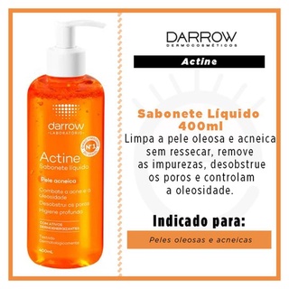 Darrow Actine Sabonete Líquido 400ml Anti Acne Oleosidade (5)