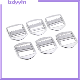 Joydiy 6pçs Ajustador De Metal Com Fivela Em Formato De Dentes Para Mochila / Bagagem (2)