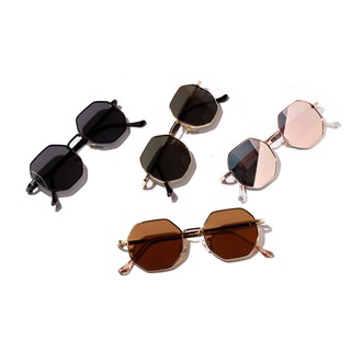 Fashion Retro Metal Polygonal Ac Lens Simple Personality Sunglasses (1)