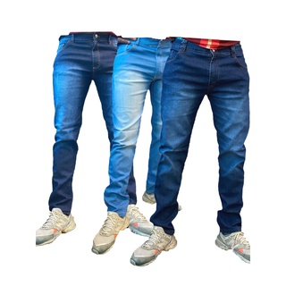 Kit 3 Calça Jeans Sarja Masculina Skinny Slim Lycra Colorida 2021 NOVO