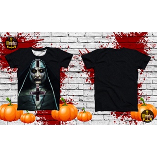 Camisa estilo camiseta a freira o filme geek terror halloween