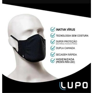Kit 2 Mascara Lupo VIRUS-BAC OFF C/2 Preto
