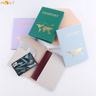 MOILY PU leather Passport Case Multifunctional ID Card Holder