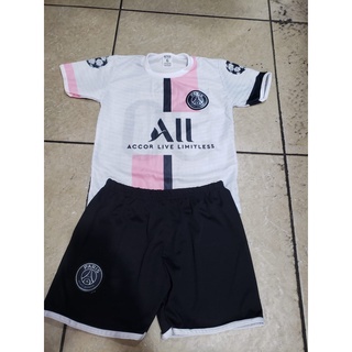 conjunto de time futebol infantil PSG (camisa+shorts)