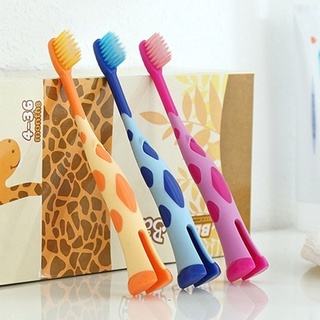 Color Random Children 3-12 Years Old Kids Soft Thin Bristle Cute Toothbrush Cartoon Animal Handle 【BEYOND】 (3)