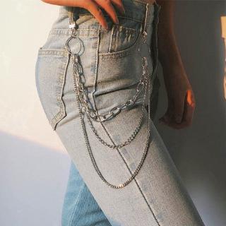 Metal Chain Three-layer Waist Chain Chain Hip-hop Nightclub Wild Pants Chain Personalized Clothing Accessories