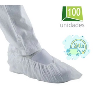 100 Pro Pé Tnt Prope Sapatilha Descartável Sapato - Pacote com 100 unidades