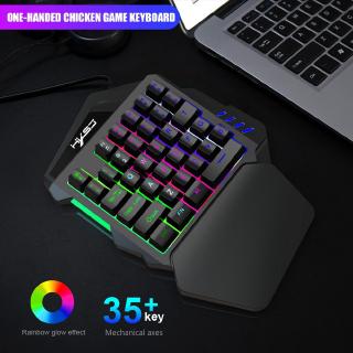 One-Handed Game Keyboard Mouse Set 5500DPI Gamer Gaming Mouse And Keyboard Kit (5)