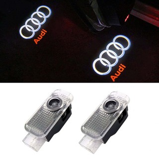 2pcs Car Door Logo Lights Projector for Audi A1 A3 A4 A5 A6 A7 A8 Q3 Q5