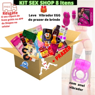 Sex shop kit Sex shop com 08 Produtos eróticos brinquedos sexuais Vibrador egg produtos adultos lubrificante sexual anel peniano vibratório revenda