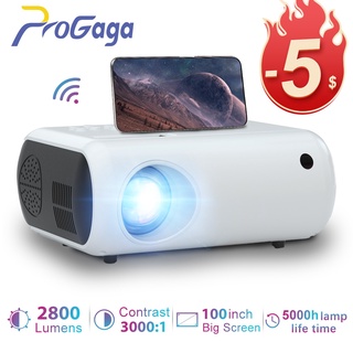 ProGaga TD50 Mini Projetor Portátil WiFi Para HD 1080 P Vídeo 2800 Lumens Telefone Inteligente 3D Betterer Casa Cinema