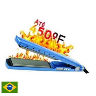Prancha de cabelo Professional Titanium azul 110V/220V MEGA PROMOÇÃO