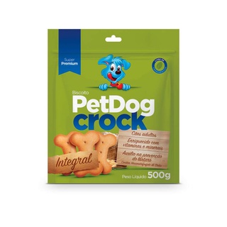 Biscoito Crock Integral Pet Dog 500g