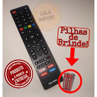 Controle Compatível para Tv Philco Smart 4k Tecla Netflix Globo Play You Tube