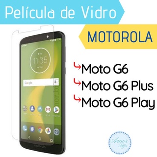 Película de Vidro para Motorola Moto G6 / G6 Plus / G6 Play protetor de celular