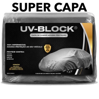 Capa Cobrir Uno Mille UV-BLOCK Impermeável 100% S/F Protege Sol Chuva Poeira P M G Capa Proteção Automotiva Hatch e Sedan Anti-UV Lona Cobrir Carro