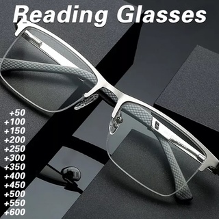 Óculos de leitura masculinos +0,5 a +6,0, com óculos anti-azuis de alta qualidade