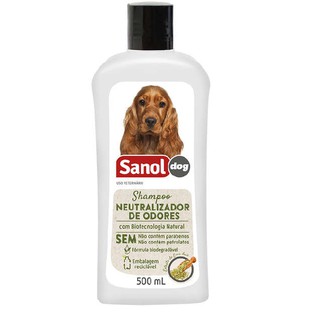 Shampoo para caes Sanol neutralizador de odores 500ml