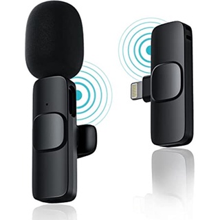 Microfone De Lapela Portátil Sem Fio Com Clip-on Áudio Gravação De Vídeo Mini Para iPhone Android Phone (1)