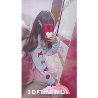 Blusa de manga comprida My Melody Sanrio Kawaii Soft Mymelody (4)