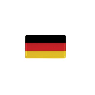 Adesivo Resinado Bandeira Da Alemanha em Alto Relevo 5cmx3cm