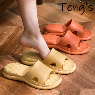 ✨READY STOCK✨Slippers Female Bathroom Non-slip Wear-resistant EVA Massage Slippers Plain Simple Home Household Sandals Bread Shoes