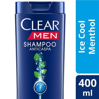 Shampoo Clear Anticaspa Men Ice Cool Menthol 400Ml