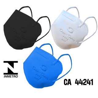 Kit Com 10 Máscaras de Proteção Respiratória Hospitalar PFF2 N95 Super Safety-Branca,Preta e Azul .