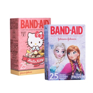 Kit Curativos Band-Aid Frozen + Hello Kitty com 50 unidades