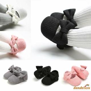 ✨ -Sapatos De Berço Sola Macia Para Criança Bebê Meninas Princesa Com Laço E Amante