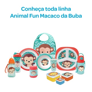 Garrafa Termica Infantil Com Canudo 400ml Macaco Buba (6)