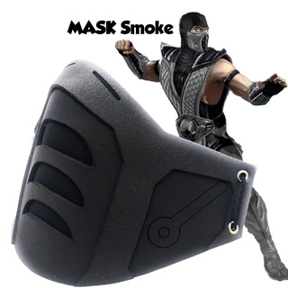 máscara modelo smoke mortal kombat varios tamanhos cor preta
