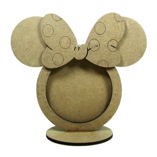 Porta retrato da Minnie Mouse - MDF - Lembrancinha