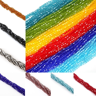 3mm 140 Pcs Multicolor Facetado De Vidro Spacer Beads Para Colar Pulseira Jóias Diy Fazendo Descober @ @ Tas