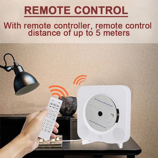 Reprodutor de CD Reketess TR609 de Parede com Bluetooth Portátil/Rádio FM/Suporte para USB/Cartão SD/Entrada AUX/Remoto (3)