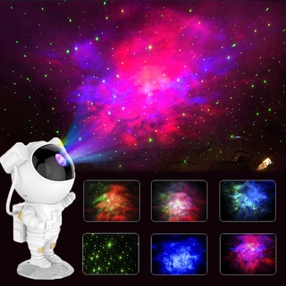 Galaxy Star Projetor Starry Sky Astronauta Luz Da Noite Lâmpada Home Room Decor Quarto Decorativo Luminárias Presente