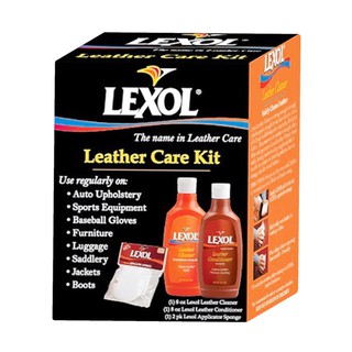 Kit Limpeza Hidrata E Renova Couro Banco Automotivo Tratamento Condicionador Lexol Leather