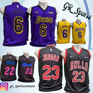Camisas regatas de basquete (basketball). NBA. Bulls, Lakers, etc