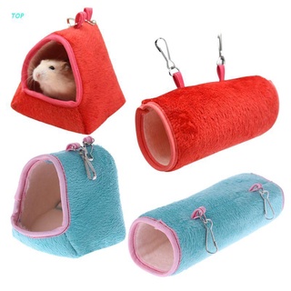 TOP Hamster Cage Hammock Guinea Pig Sleeping Bed Winter Warm Small Animal House