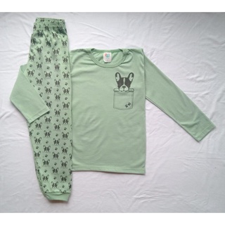 Conjunto pijama inverno masculino manga longa e calça infantil tamanhos 4/6/8. (7)