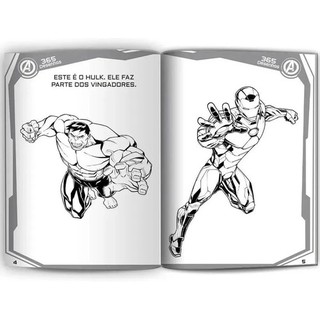 Kit 2 Livros Para Colorir Disney Pixar E Vingadores Marvel Infantil (3)