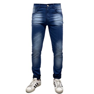 Calça Jeans Masculina Slim Azul G.D Com Lycra Tradicional - SAINT ELIAN
