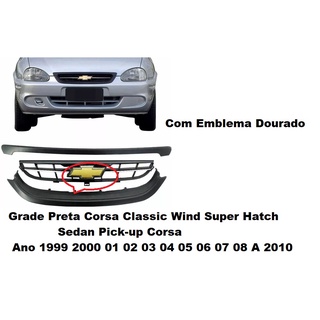 Kit Grade Corsa Classic 2000 2001 2002 2003 2004 2005 2006 2007 2008 2009 2010 (com emblema)